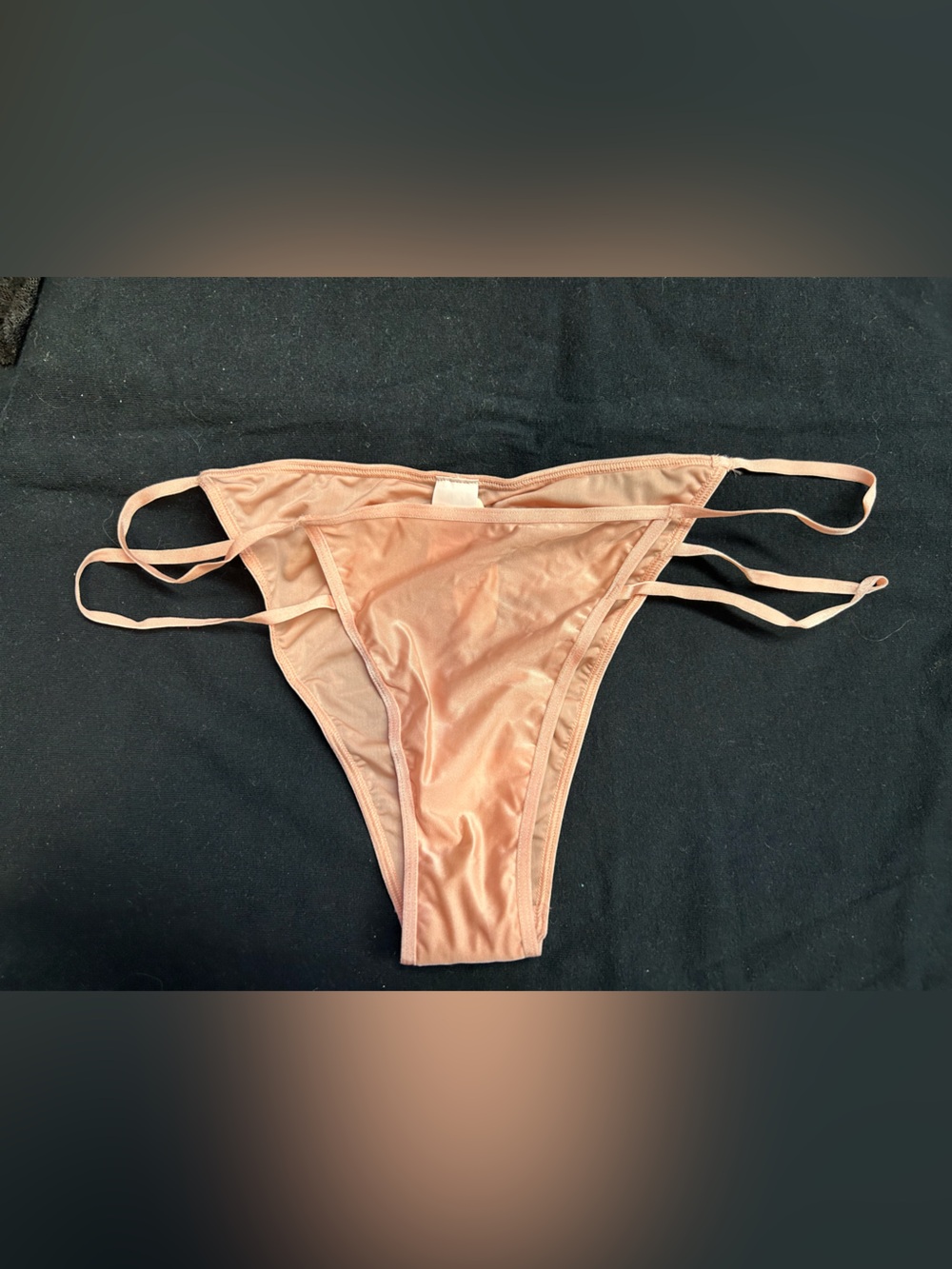Victoria’s  Secret Strappy Bikini Briefs - Blush Pink Sz Large